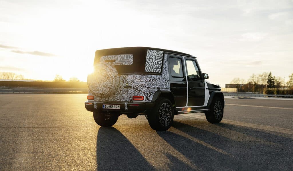 Prototyp des Mercedes-Benz G Cabriolet auf Erprobungsfahrt.
